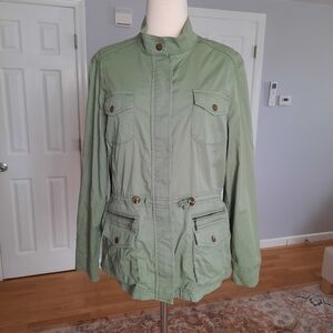 L.L.Bean army green field utility jacket